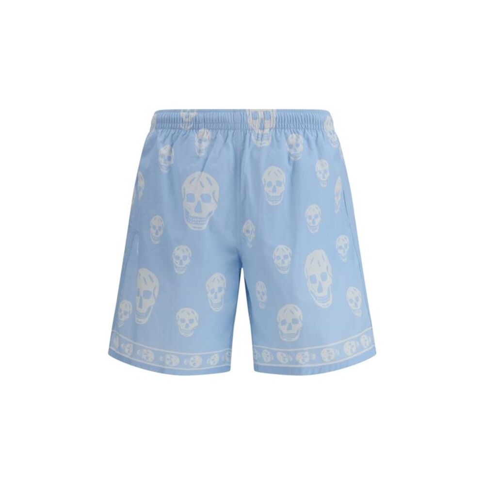 Alexander Mcqueen Men Skull-Print Swim Shorts